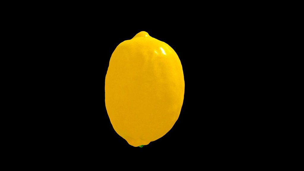 Lemon citrus low-poly 3mb 2k