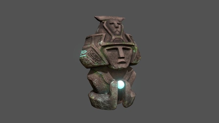 Alien Statue #1 3D Model