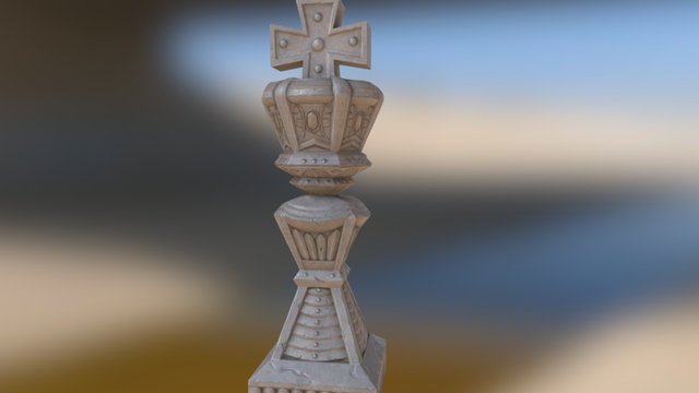Chess Horse01 Low 3D Model