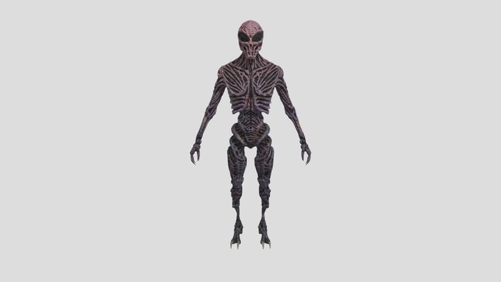Character Model - Alien Hunter NPC 3D Model