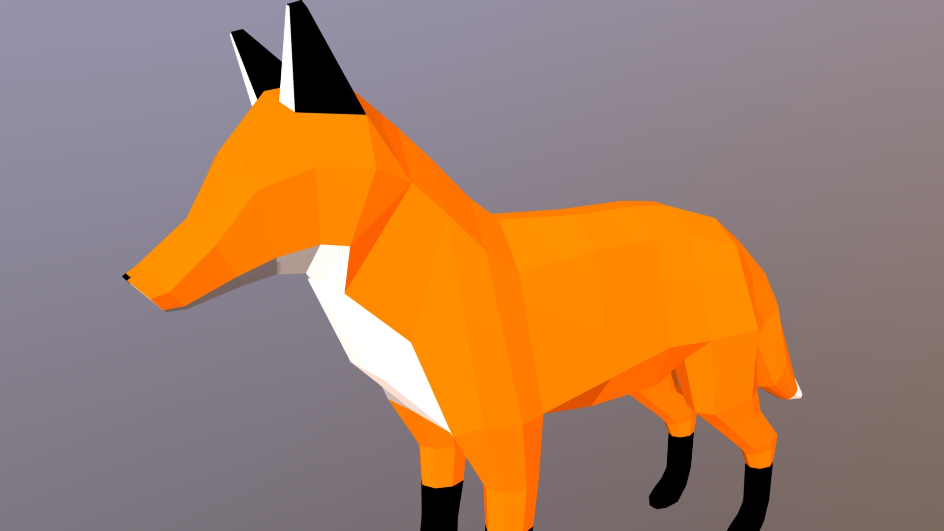 Making fox. Low Poly Fox 3d model. Лиса Low Poly. Лоу Поли лиса 3д. Модель лисы.