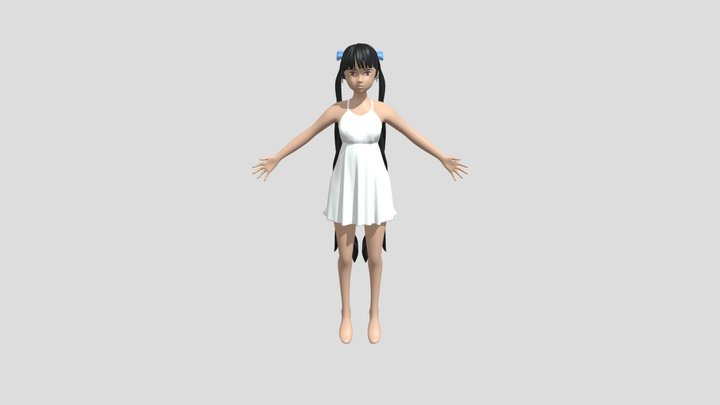 Anime Model 1 3D Model