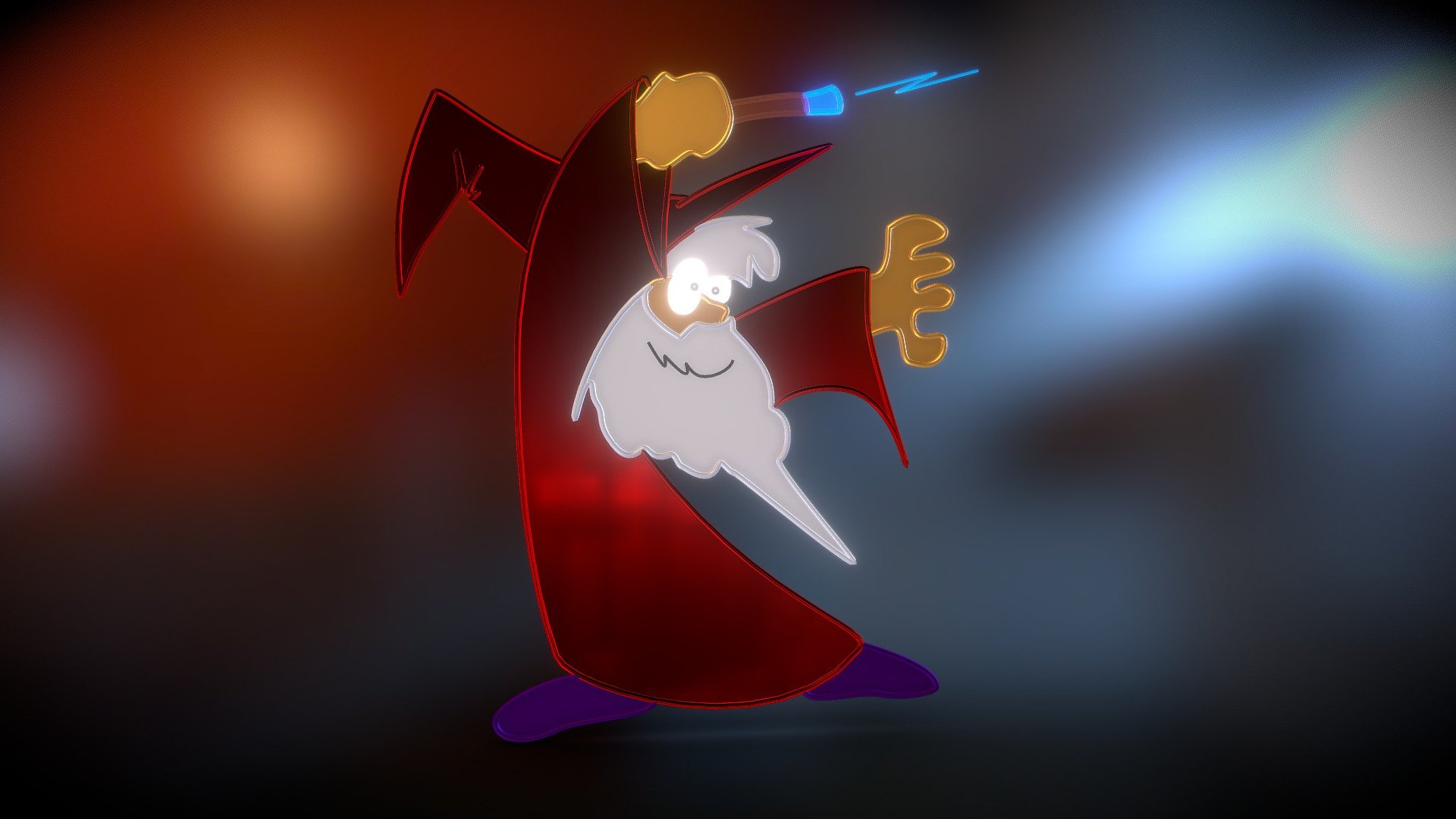 Stained glass Wizard Download Free 3D model by s_ebo_l [9e36c95