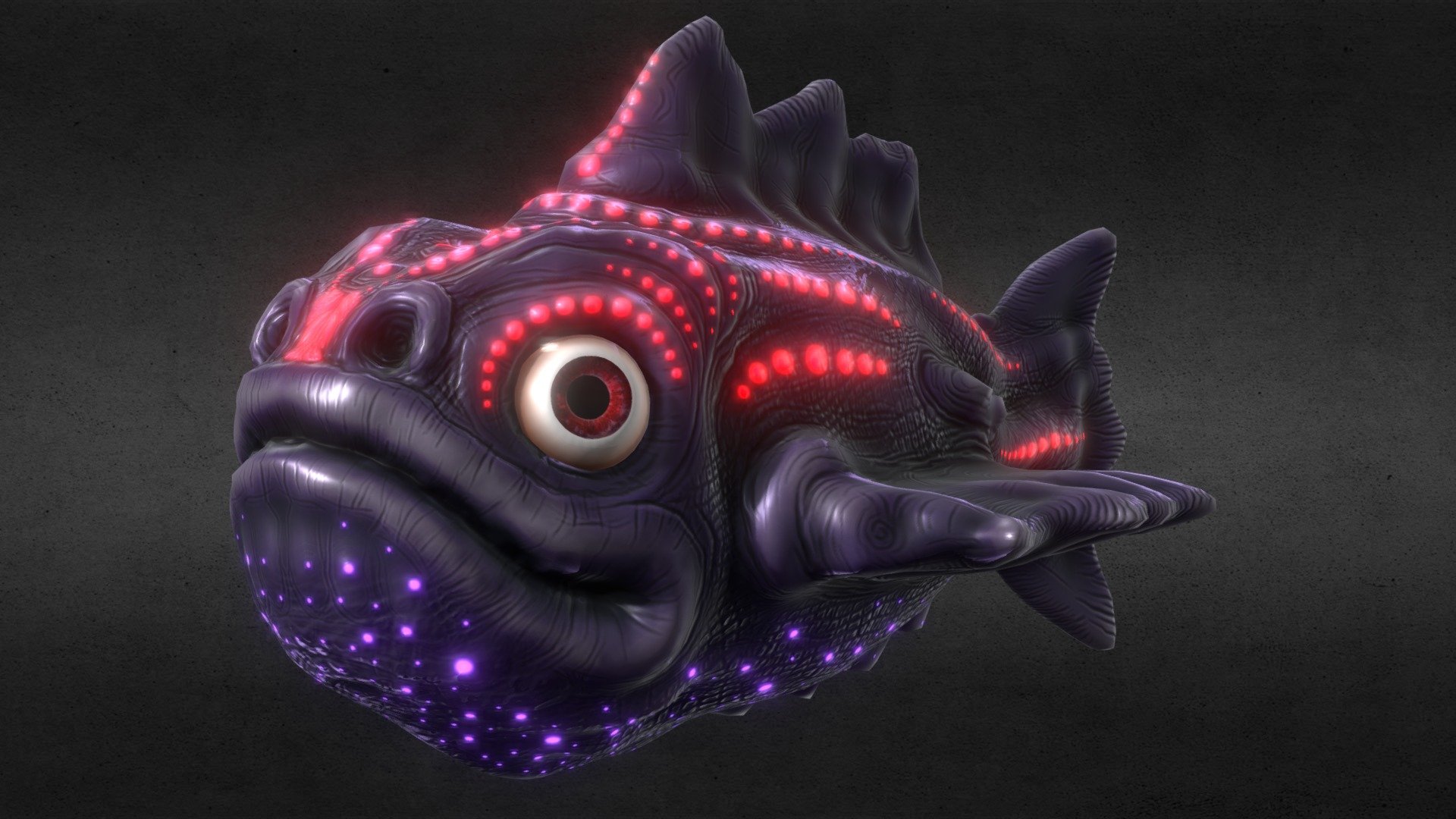 Fantasy monster fish (original concept) - Buy Royalty Free 3D