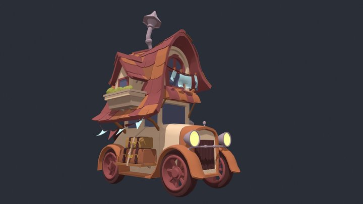 XYZ Homework: tiny house on wheels 3D Model