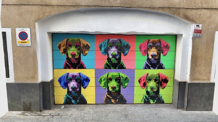 Pop garage door, Sevilla 3D Model