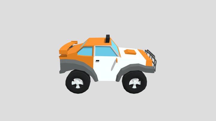 Low Poly Car Model - Off Road 3D Model