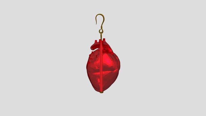Earrings heart – Modello 3D gratuito STL