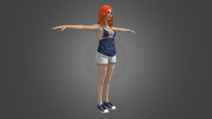 Girl_15.10 (.obj) – Modello 3D gratuito STL