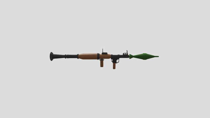 Low poly RPG-7 [Free] 3D Model