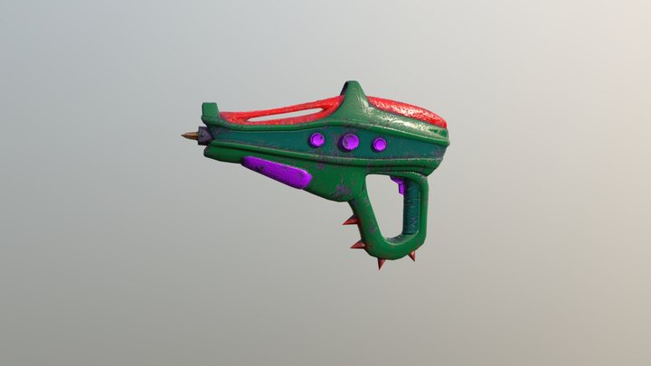 Sci-Fi Gun 3D Model