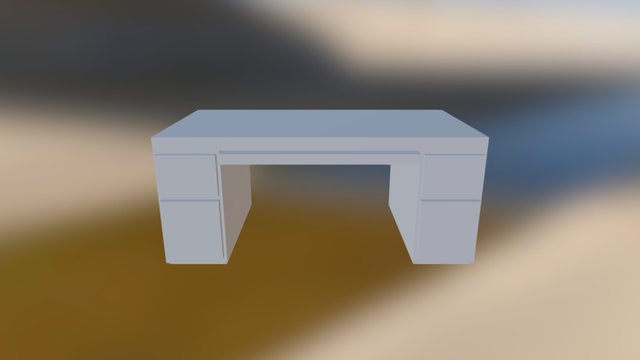 Basic Desk 3D Model
