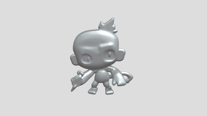 Btd6 Dart Monkey 3D Model