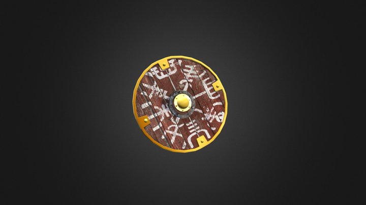 Viking Shield 3D Model