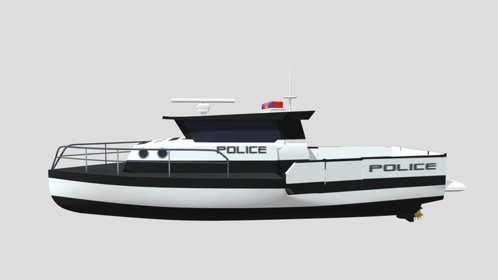 Policeboat 3D models - Sketchfab