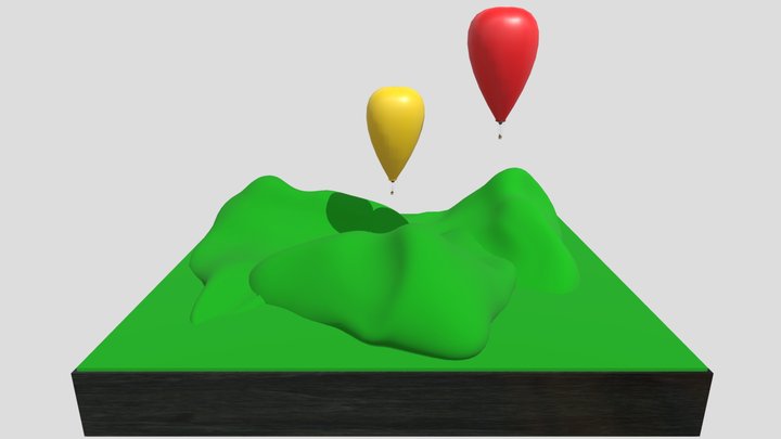 Balloon Trip 3D Model