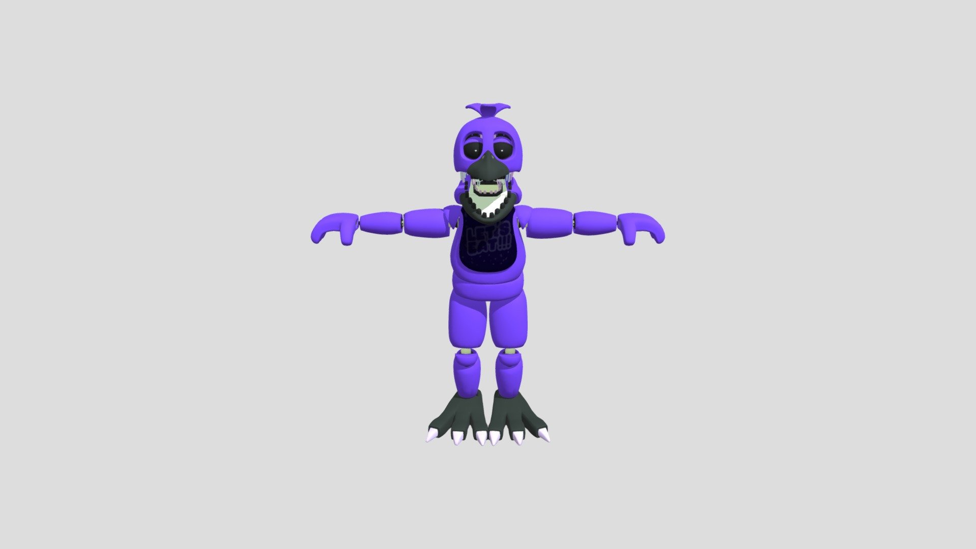 Shadow Chica( Five Nights AT Foxy's 2) - Download Free 3D model by ...