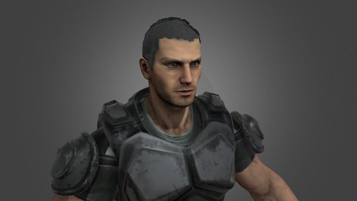 Binary Domain - Daniel Marshall – Gratis 3D-model STL