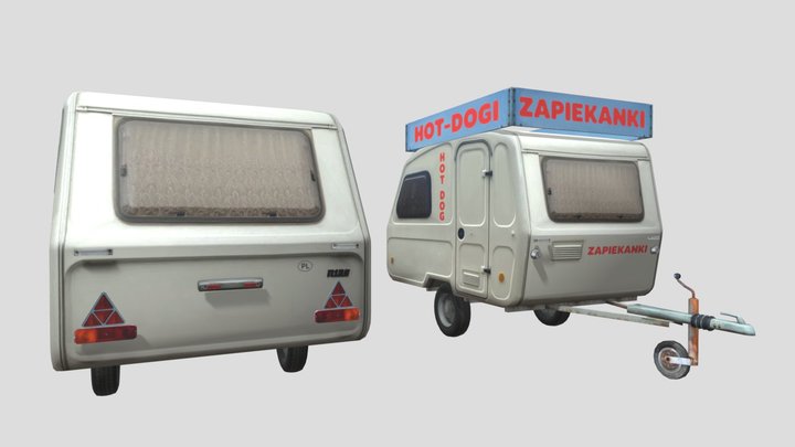 Niewiadów N-126 camper trailer 3D Model