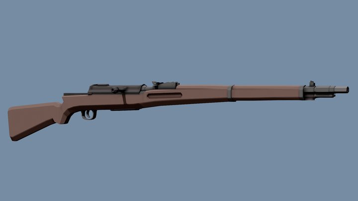 Low-Poly General Liu Rifle – Gratis 3D-model STL