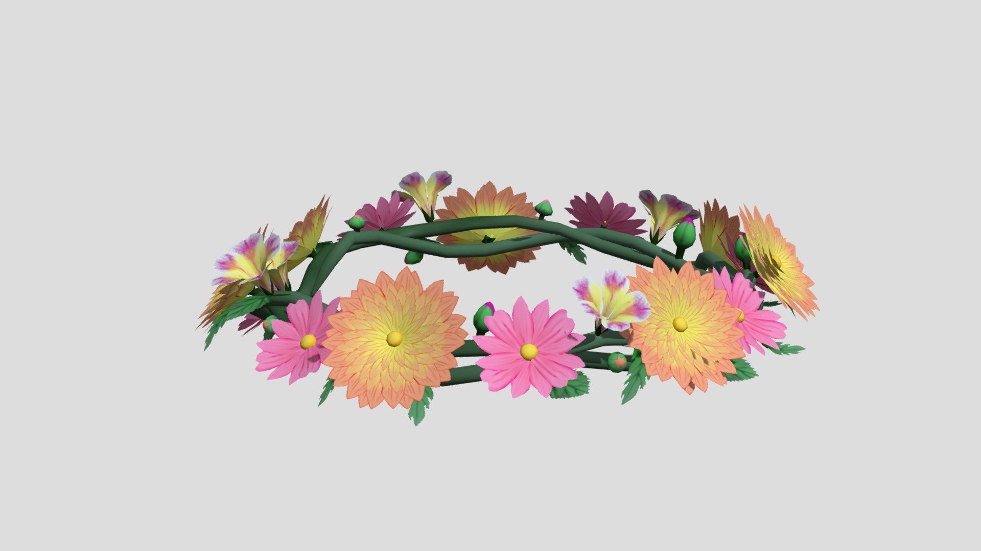 Flower Crown 3D model by Spectral_Burrow [9e4232c] Sketchfab