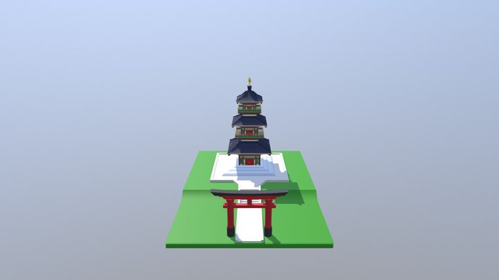 Temple 3D Model
