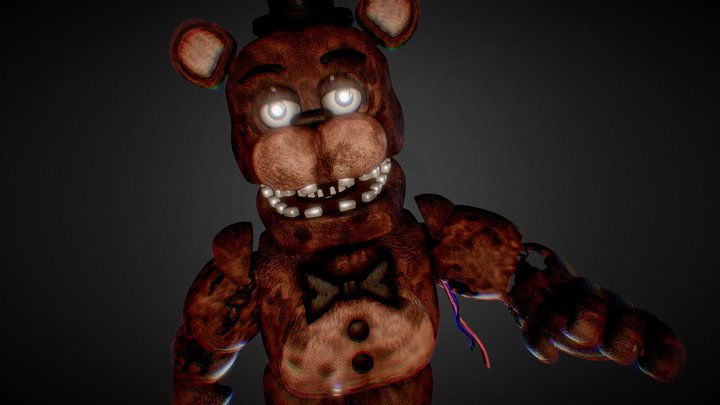 Whitered Freddy UFMP 3D Model