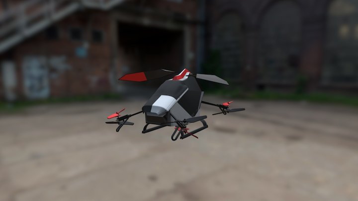 Prototipo TaxiAir Gaston Zamora Schultzky. 3D Model