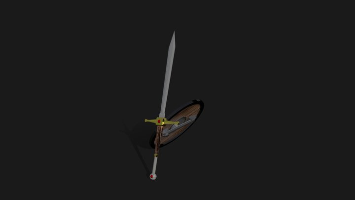 Sword And Shield 3D Model