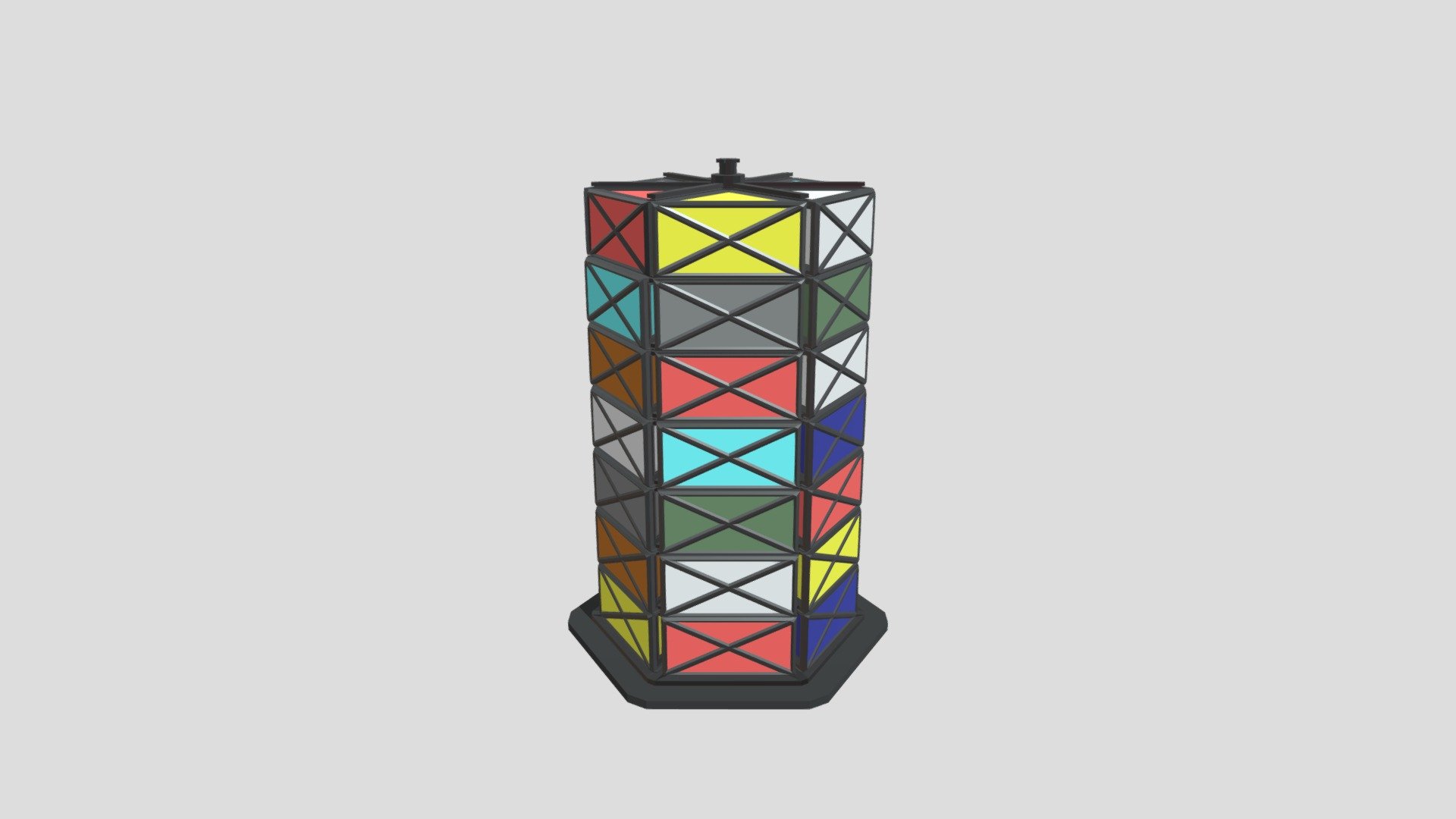 Hexagon Container Tower 3D model by Sirwoofles3rd [9e45c7c] Sketchfab
