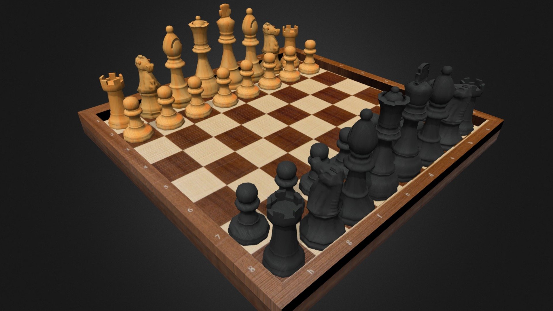 Chess set - 3D model by Tamaradrawings (@TamaraVerbeek) [9e45d98 ...