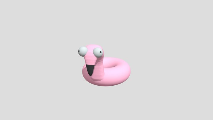 Flamingo pool floatie 3D Model