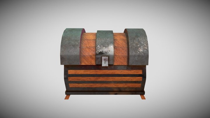 Dungeon Chest Animation 3D Model