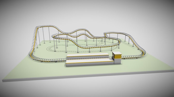 Rollercoaster - Arcomia 3D Model