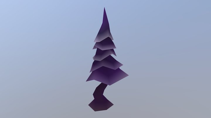 Low Poly Tree - Vertex Paint 3D Model