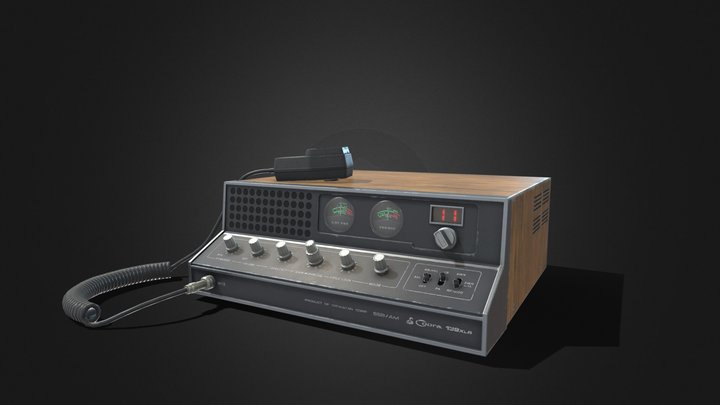 Cobra 139XLR CBRadio | Low Poly, PBR, Game Ready