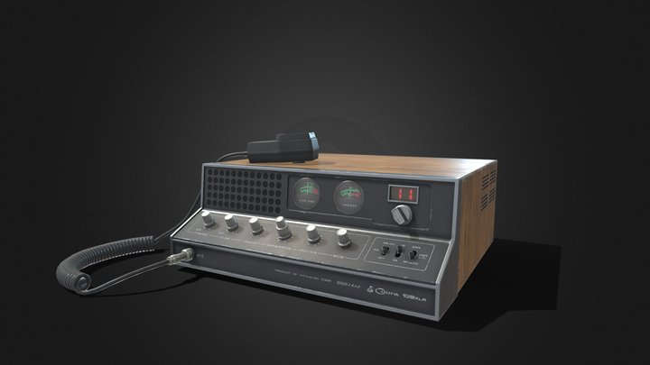 Cobra 139XLR CBRadio | Low Poly, PBR, Game Ready