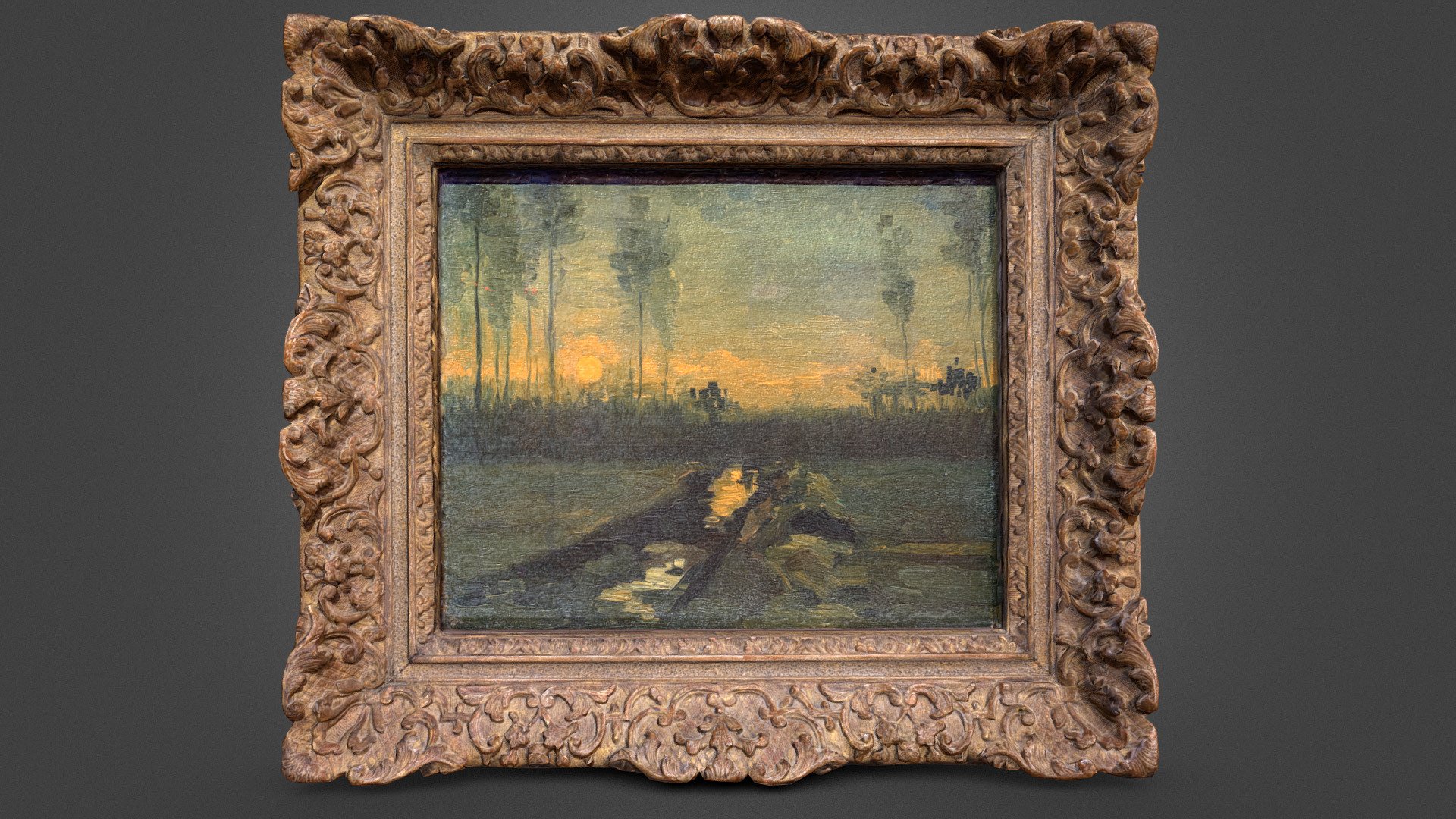 Vincent van Gogh - Evening Landscape