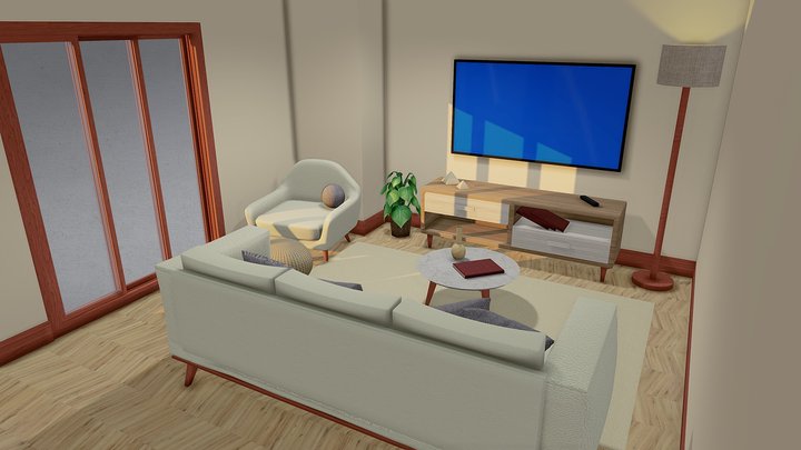 Avaliação C - Living Room 3D Model