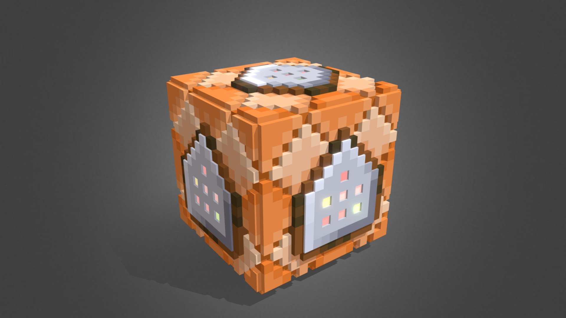 3D Styled Command block - 3D model by Sino.neo [9e49c41] - Sketchfab