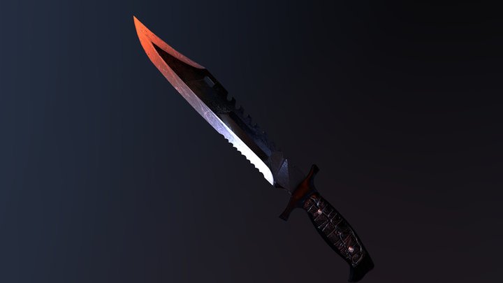 Bowie Knife 3D Model