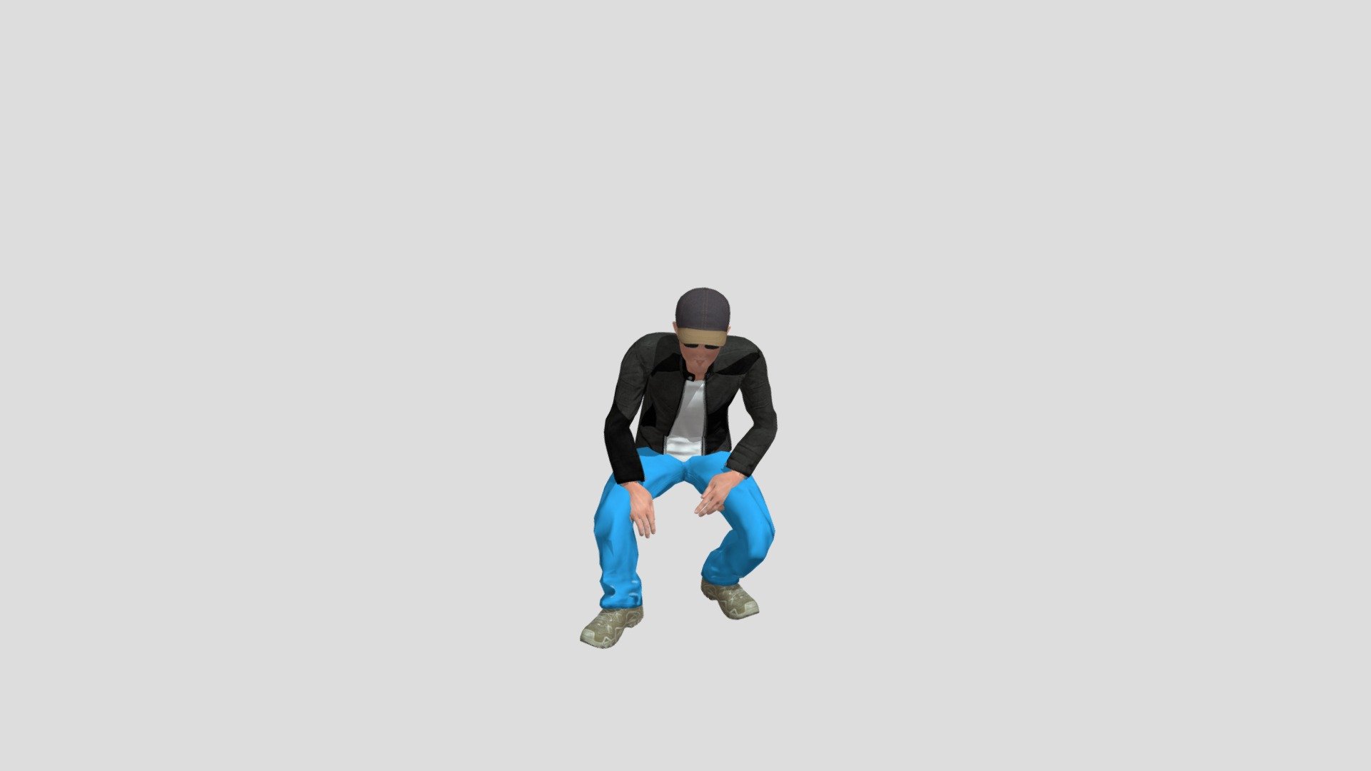 Sitting Laughing