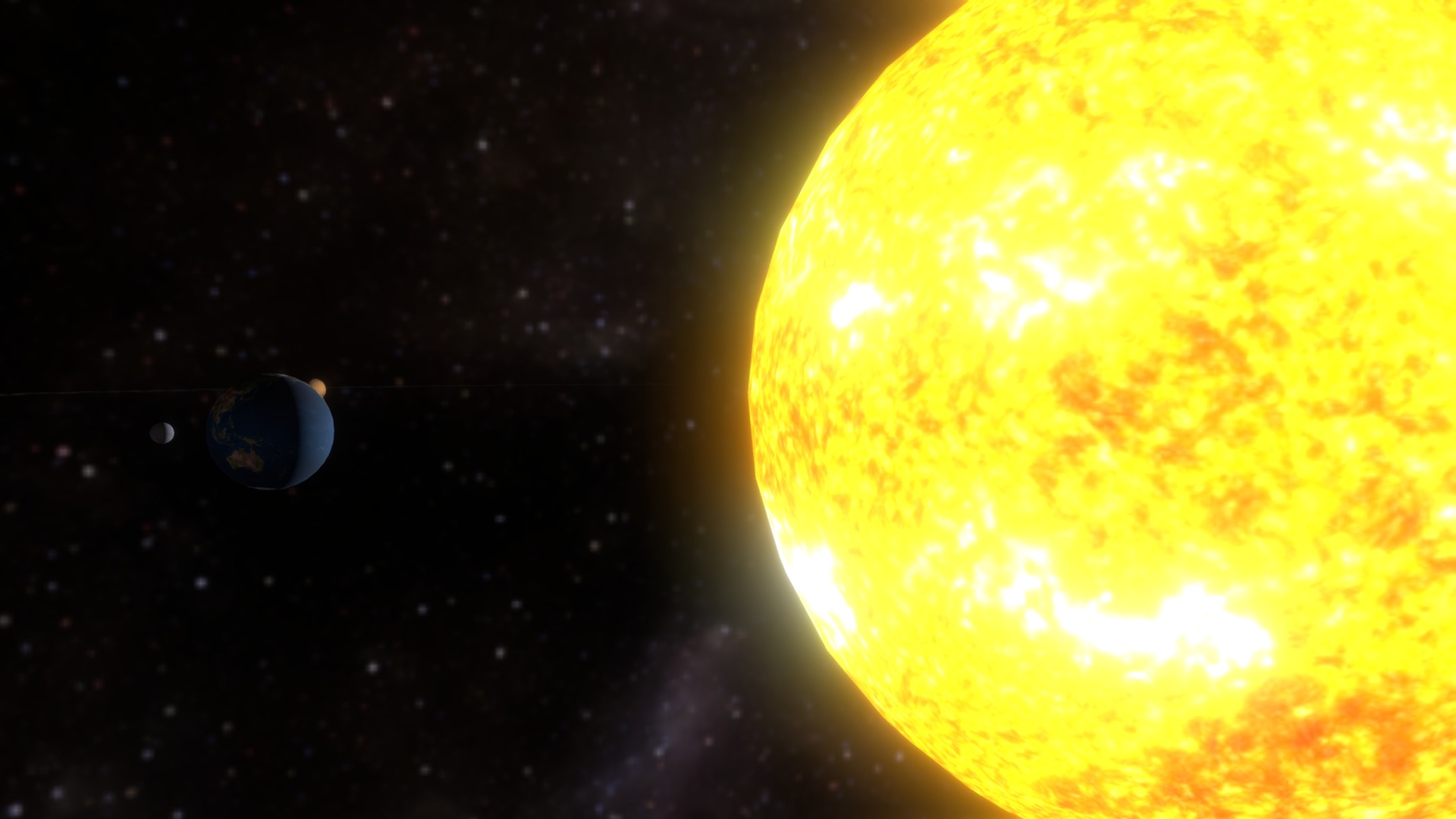 3D model Sun 太阳系 - This is a 3D model of the Sun 太阳系. The 3D model is about a planet in space.