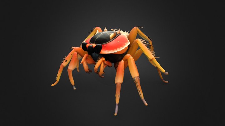 TRELLIS AI_Test22: Spider-Crab 3D Model