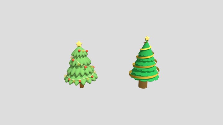 Christmas Trees 3D Model