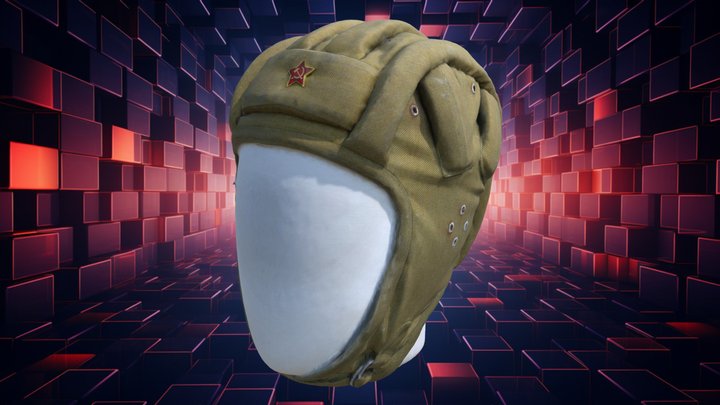Russian Paratrooper Hat - 3D Scan 3D Model