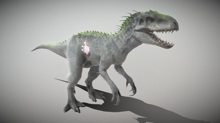 3D model Jurassic World Park Indominus Rex Blender VR / AR / low