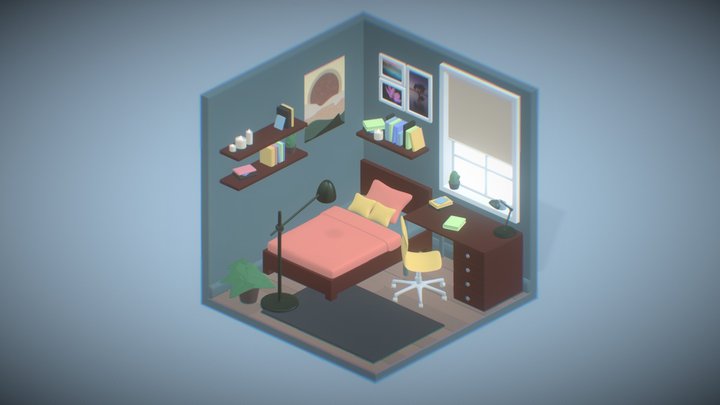 Study Room 3D Model