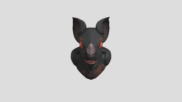 Bloodforge Bat - Textured 3D Model