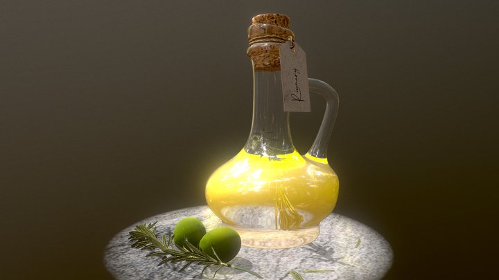 Olive oil 3D Model